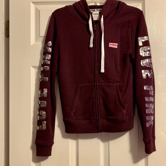 burgundy sequin jacket